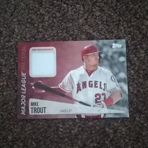 2019 Mike Trout material card